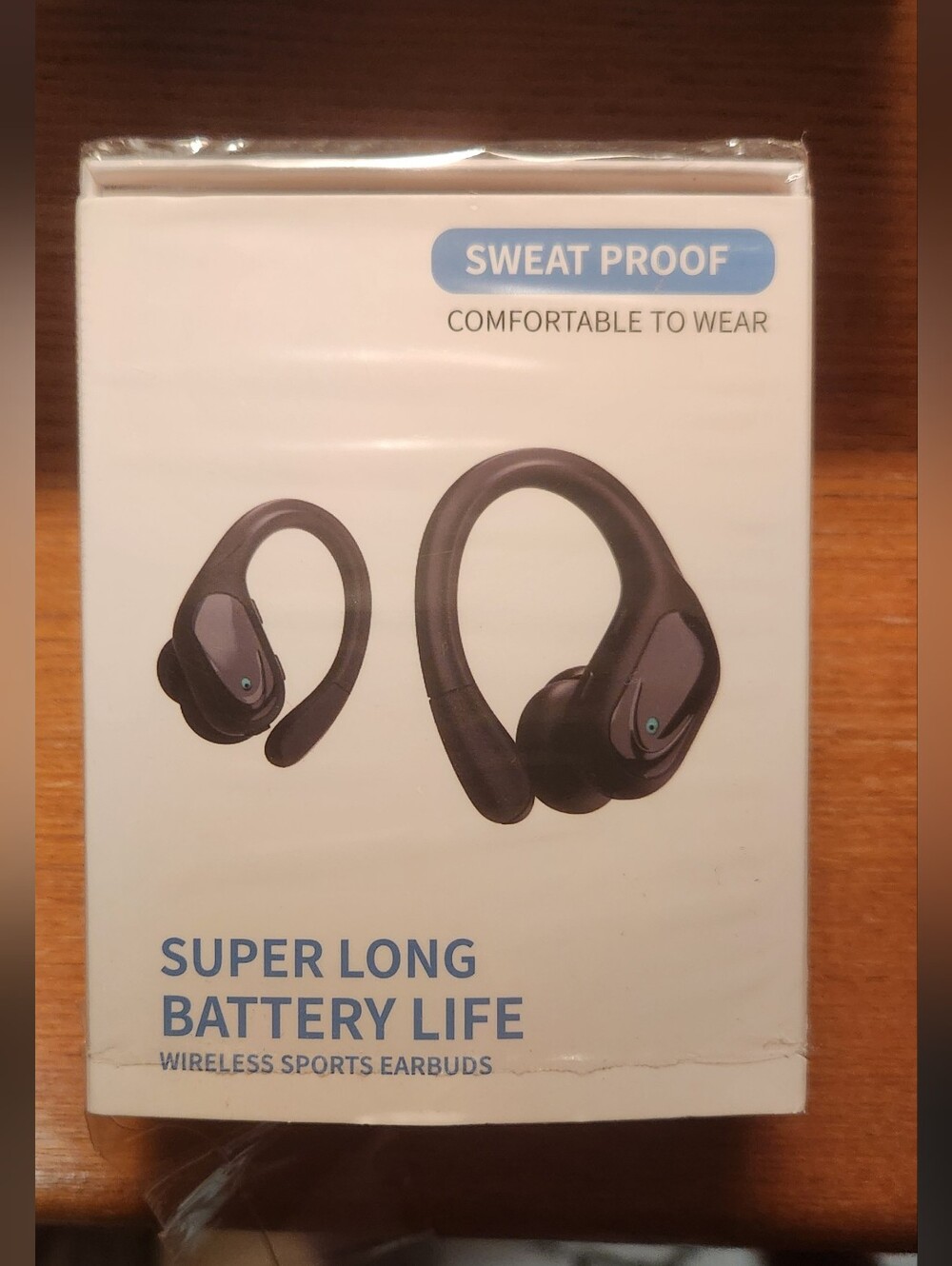 Wireless Sweat-Proof Sports Earbuds - Black